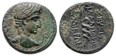 Augustus (27 Bc-ad 14). Phrygia, Laodicea Ad Lycum. Æ (16mm, 3.22g).