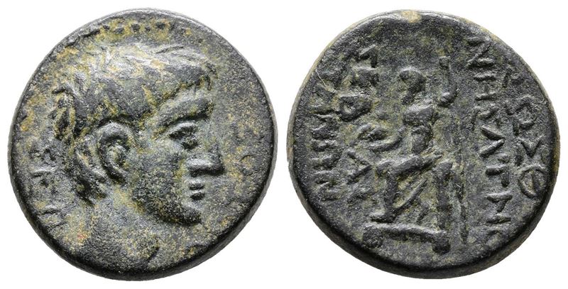 Augustus (27 Bc-ad 14). Phrygia, Sebaste. Æ (19mm, 5.13g).