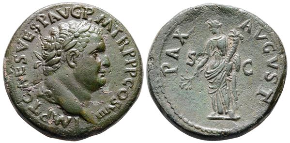 Titus (79-81). Æ Sestertius (33mm, 24.93g).  - Auction Greek, Roman and Byzantine Coins	 - Bertolami Fine Art - Prague