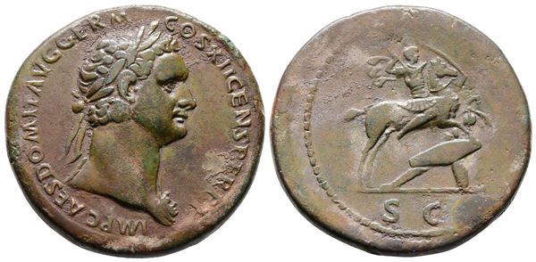 Domitian (81-96). Æ Sestertius (35mm, 22.64gh).  - Auction Greek, Roman and Byzantine Coins	 - Bertolami Fine Art - Prague