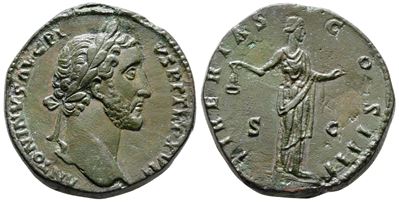 Antoninus Pius (138-161). Æ Sestertius (30mm, 23.85g).