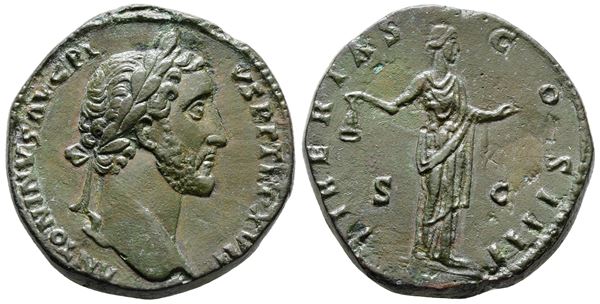 Antoninus Pius (138-161). Æ Sestertius (30mm, 23.85g).