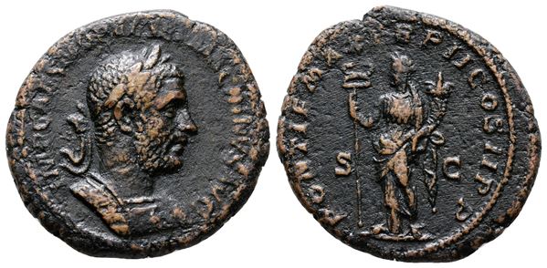 Macrinus (217-218). Æ As (27mm, 9.53g).