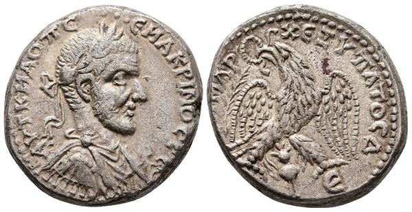 Macrinus (217-218). Cyrrhestica, Beroea. AR Tetradrachm (24mm, 13.96g).