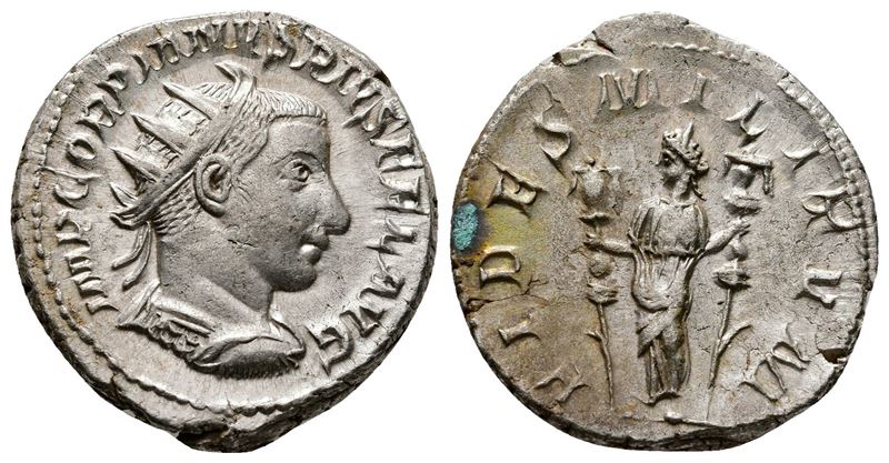Gordian III (238-244). Ar Antoninianus (22mm, 5.22g).