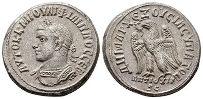 Philip II (247-249). Seleucis And Pieria, Antioch. Ar Tetradrachm (26mm, 12.88g).
