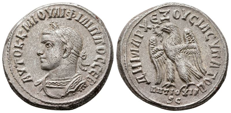 Philip II (247-249). Seleucis And Pieria, Antioch. Ar Tetradrachm (26mm, 12.88g).