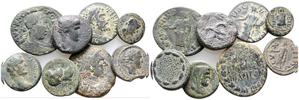 Lot of 8 Roman Provincial Æ coins