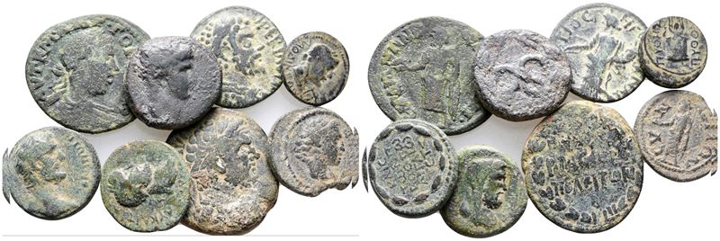 Lot Of 8 Roman Provincial Æ Coins