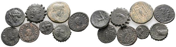 Lot of 8 Greek and Roman Æ coins  - Auction Greek, Roman and Byzantine Coins	 - Bertolami Fine Art - Prague