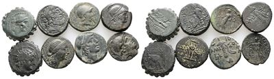 Lot Of 8 Greek Æ Coins