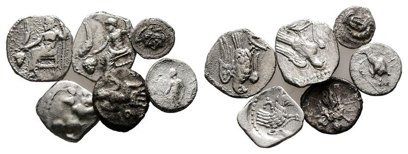 Lot Of 6 Greek Ar Coins