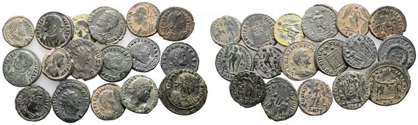 Lot of 17 Roman Æ coins