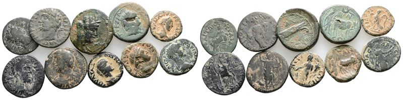 Lot Of 10 Roman Provincial Æ Coins