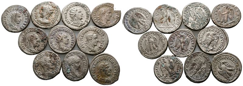 Lot Of 10 Roman Provincial Bi Tetradrachms