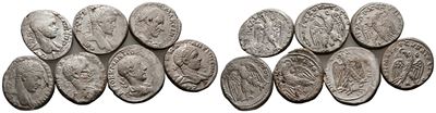 Lot Of 7 Roman Provincial Bi Tetradrachms
