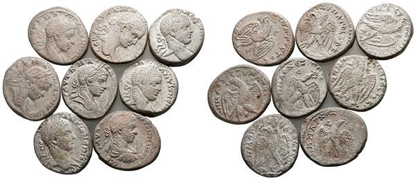 Lot of 8 Roman Provincial BI tetradrachms  - Auction Greek, Roman and Byzantine Coins	 - Bertolami Fine Art - Prague