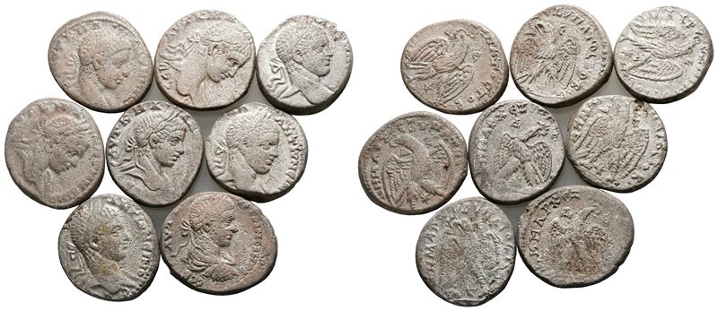 Lot Of 8 Roman Provincial Bi Tetradrachms