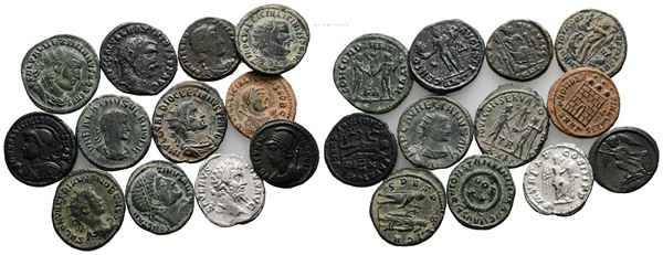 Lot of 12 Roman Æ coins