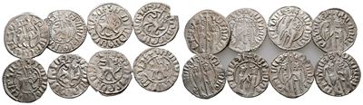 Lot Of 8 Armenian Silver Tram