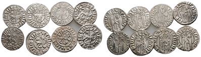 Lot Of 8 Armenian Silver Tram