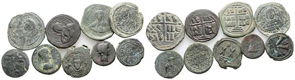 Lot of 10 Byzantine Follis