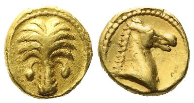 Carthage (C.ca 350-320 Bc), 1/10 Shekel; Av (0,89 G; 8 MM)