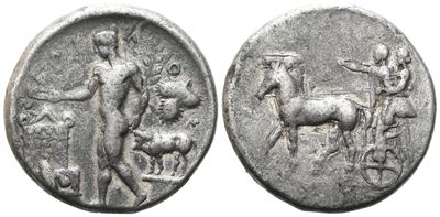 Sicily, Selinos, C. 455-409 Bc. Ar Tetradrachm (28 MM, 16.94 G).