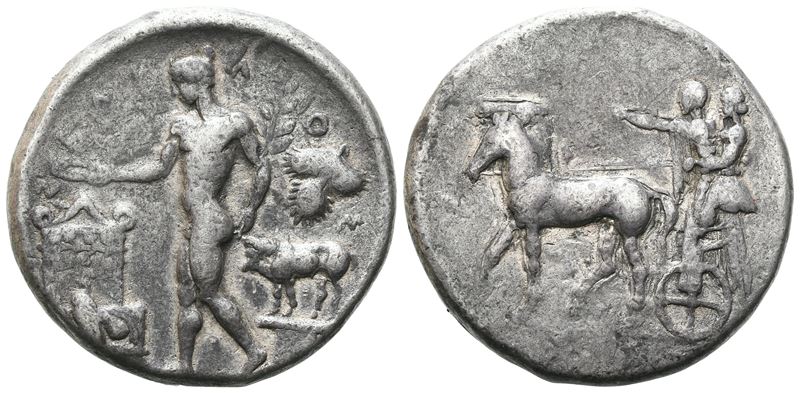 Sicily, Selinos, C. 455-409 Bc. Ar Tetradrachm (28 MM, 16.94 G).