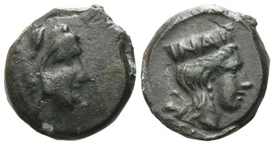 Sicily, Himera As Thermai Himerensis, Late 4th - Early 3rd Century Bc. Æ (14 MM, 2.81 G).