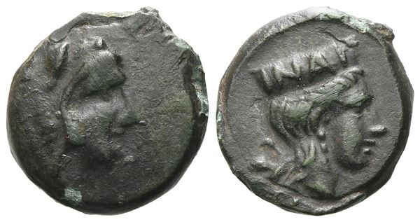 Sicily, Himera as Thermai Himerensis, late 4th - early 3rd century BC. Æ (14 mm, 2.81 g).
