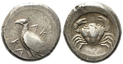 Sicily, Akragas (C. 480/478-470 Bc), Didrachm; Ar (8,52 G; 19,85 MM)