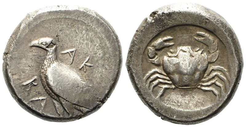 Sicily, Akragas (C. 480/478-470 Bc), Didrachm; Ar (8,52 G; 19,85 MM)
