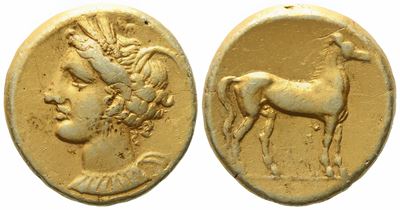 Carthage (C.ca 310-270 Bc), Stater; El (7,45 G; 19 MM)