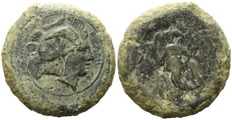 Sicily, Tyrrhenoi (C. 357-336 Bc), Litra; Æ (30,76 G; 31,15 MM)