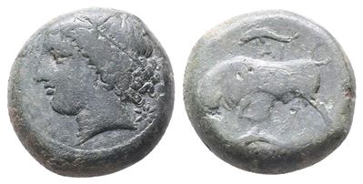 Sicily, Syracuse. Agathokles (317-289 Bc). Æ Hemilitron (19mm, 9.81g).
