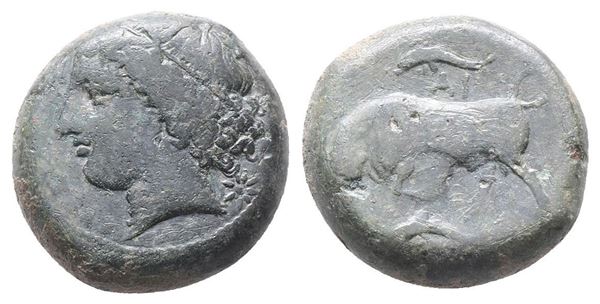 Sicily, Syracuse. Agathokles (317-289 BC). Æ Hemilitron (19mm, 9.81g).