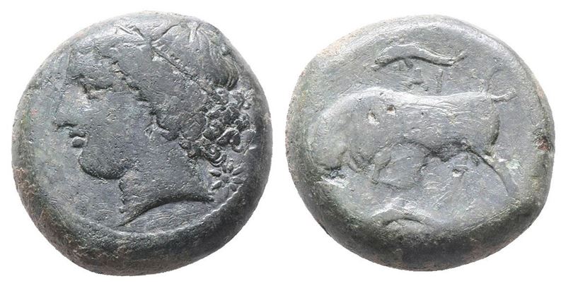 Sicily, Syracuse. Agathokles (317-289 Bc). Æ Hemilitron (19mm, 9.81g).