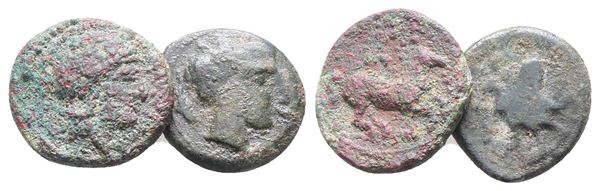 Lot of 2 Ae Greek coins. lot sold as is, no return  - Auction Greek, Roman, Byzantine Coins - Bertolami Fine Art - Prague