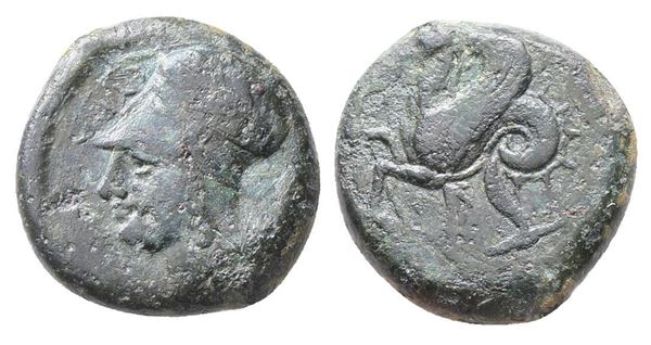 Sicily, Syracuse, 400-390 BC. Æ Litra (18mm, 7.27g).  - Auction Greek, Roman, Byzantine Coins - Bertolami Fine Art - Prague