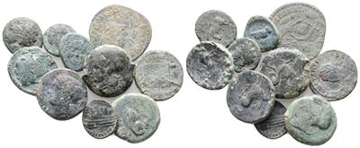Lot Of 10 Greek And Roman Coins. Lot Sold As Is, No Return