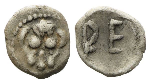 Bruttium, Rhegion (c. 450-445 BC), Hexas; AR (0,10 g; 5,9 mm)