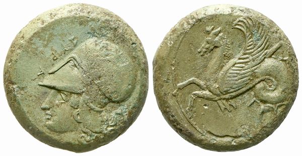 Sicily, Syracuse, Time of Dionysios I (406-367 BC), Hemilitron; Æ (6,05 g; 16,4 mm)