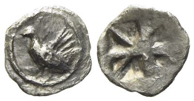 Sicily, Himera (C. 530-520 Bc), Tetartemorion; Ar (0,20 G; 7,3 MM)