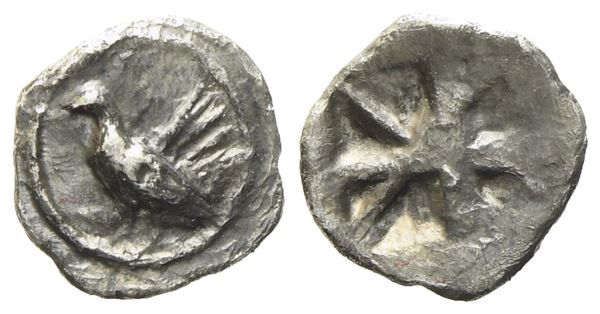 Sicily, Himera (c. 530-520 BC), Tetartemorion; AR (0,20 g; 7,3 mm)