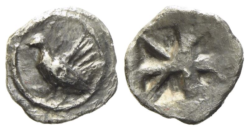 Sicily, Himera (C. 530-520 Bc), Tetartemorion; Ar (0,20 G; 7,3 MM)