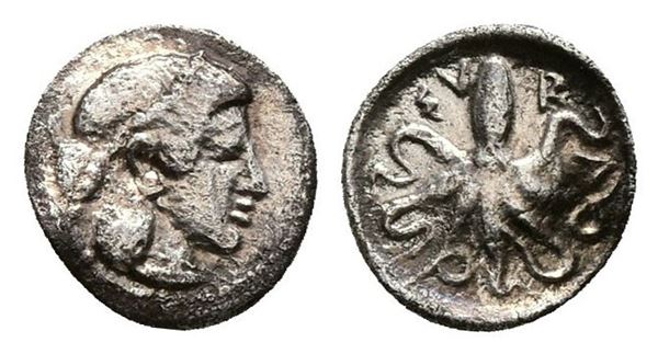 Sicily, Syracuse. Hieron I (478-466 BC). AR Litra (11mm, 0.81g).