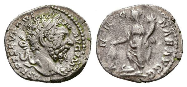 Septimius Severus (193-211). AR Denarius (18mm, 2.57g).