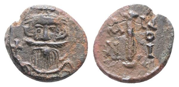 Constans II (641-668). Æ 10 Nummi (17mm, 3.29g).