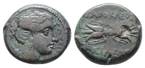 Sicily, Syracuse. Agathokles (317-289 BC). Æ Litra (20mm, 7.95g).